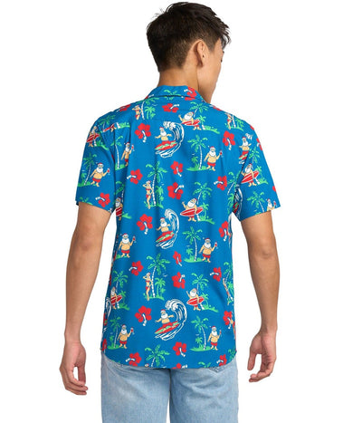 Men's Surf's Up Santa Hawaiian Shirt Image 3
