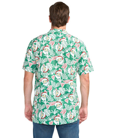 Men's Santa Palms Button Down Shirt Image 3