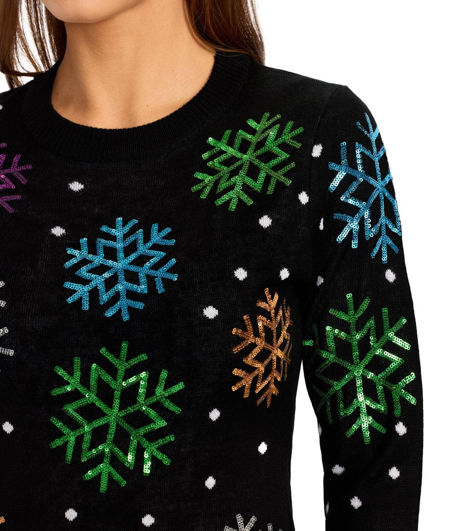 Sequin Snowfall Sweater Dress: Women's Christmas Outfits | Tipsy Elves Sequin Snowfall Sweater Dress: Women's Christmas Outfits | Tipsy Elves