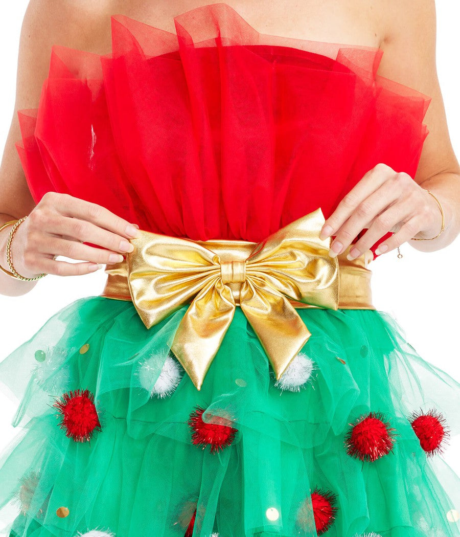 Tipsy Elves Women's Christmas Perfect Package Dress Size X-Small Tipsy Elves Women's Christmas Perfect Package Dress Size X-Small