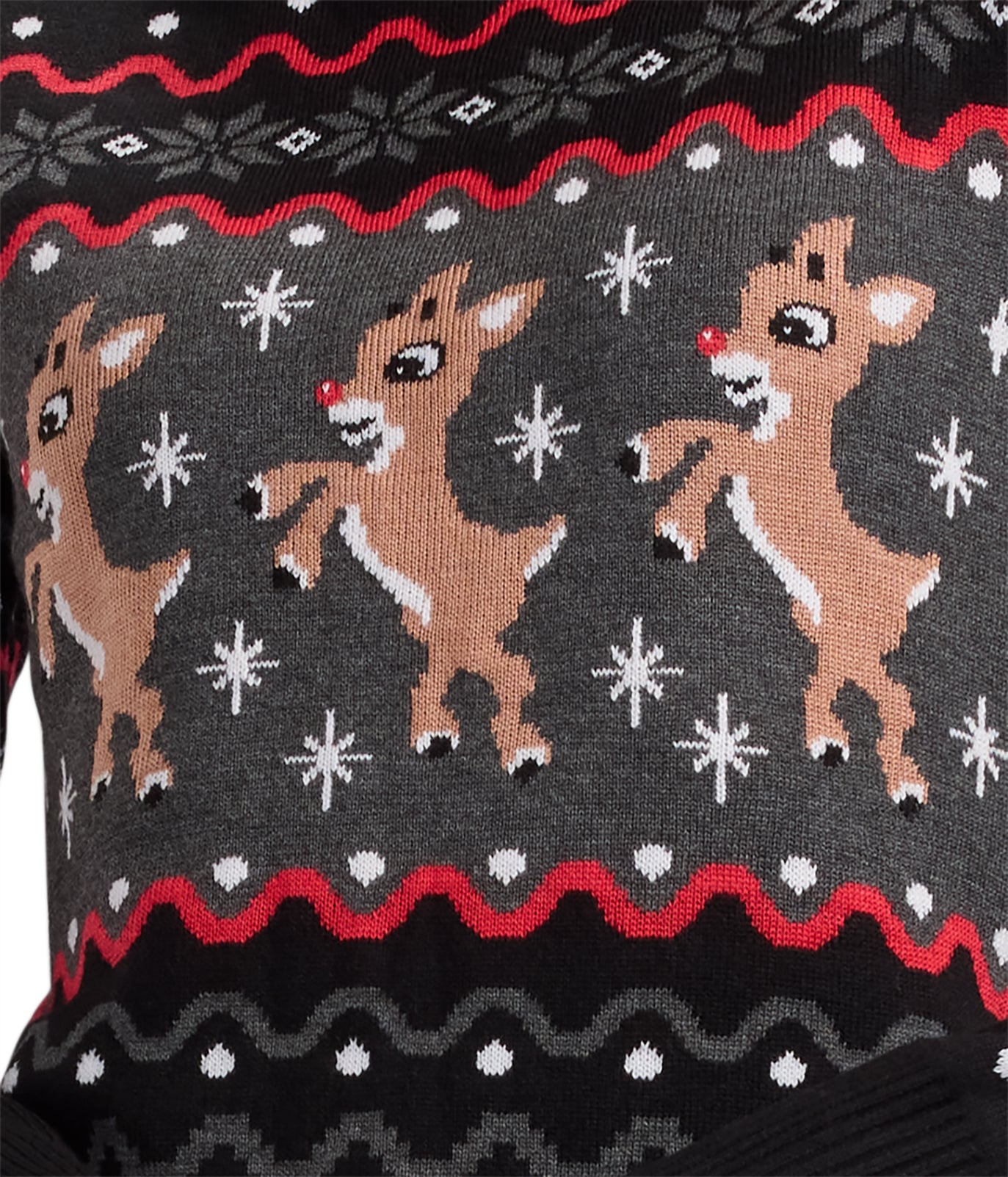 Women's Dark Rudolph Turtleneck Sweater Dress