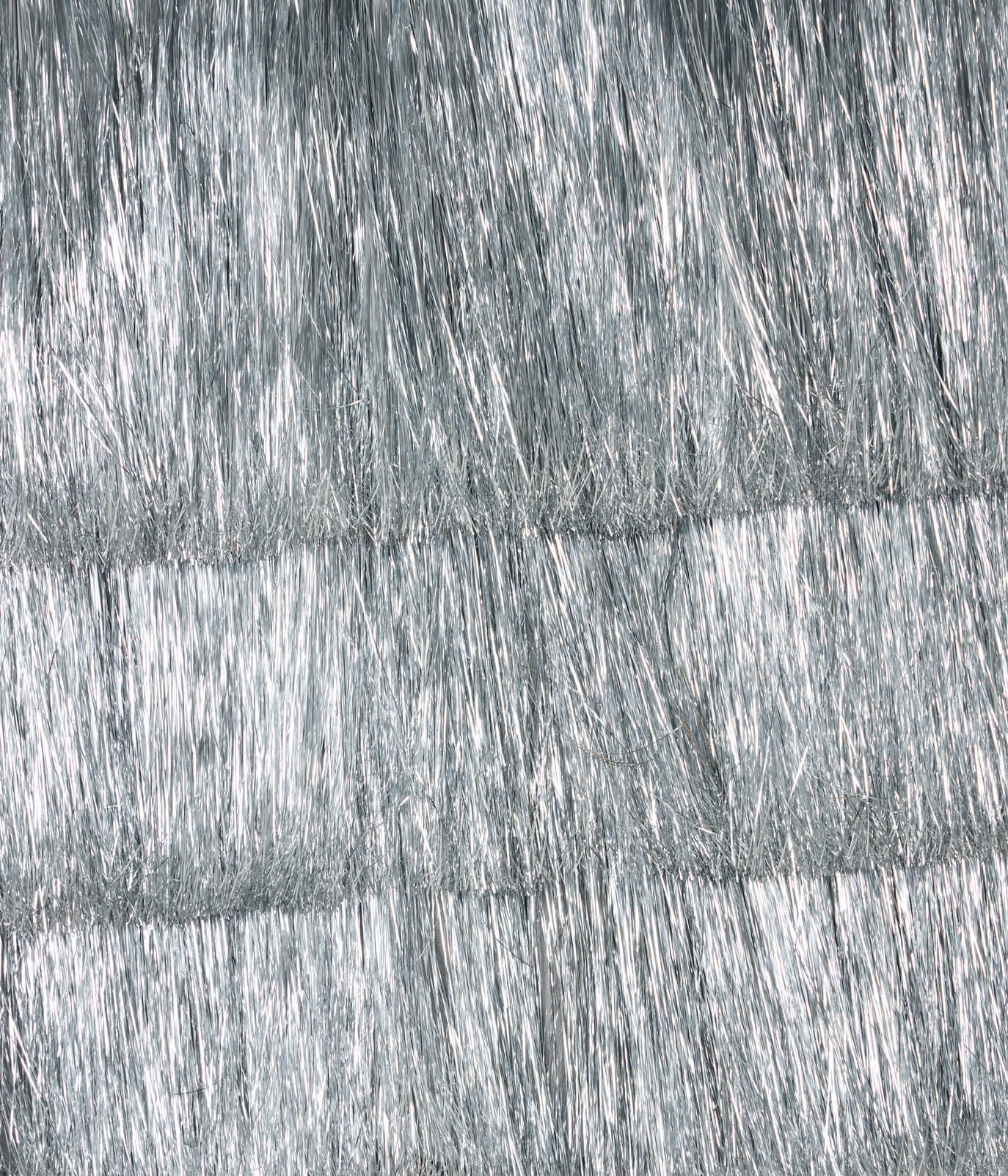 Women's Silver Tinsel Fringe Shorts