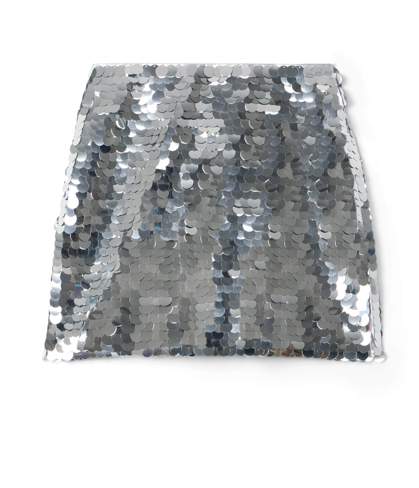 Silver Disc Sequin Skirt