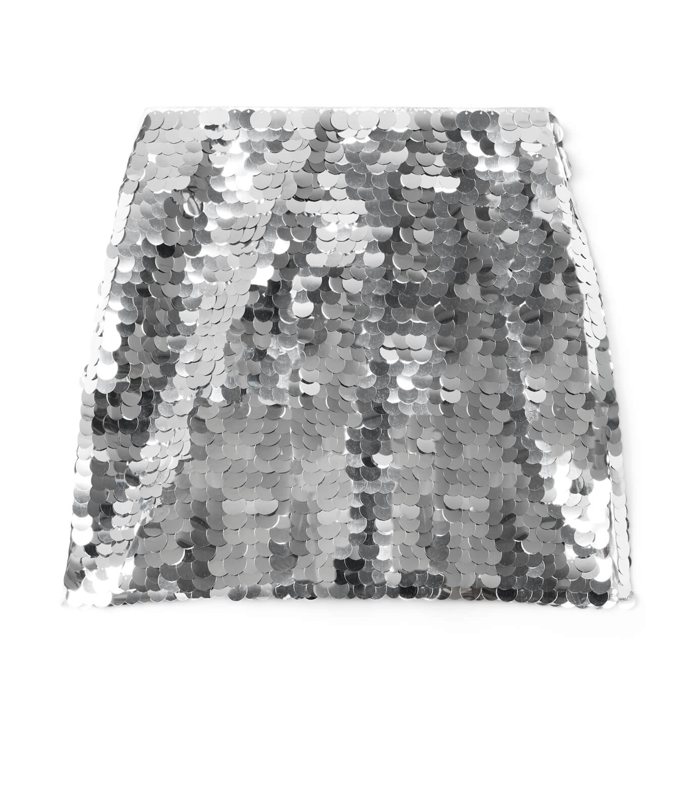 Silver Disc Sequin Skirt