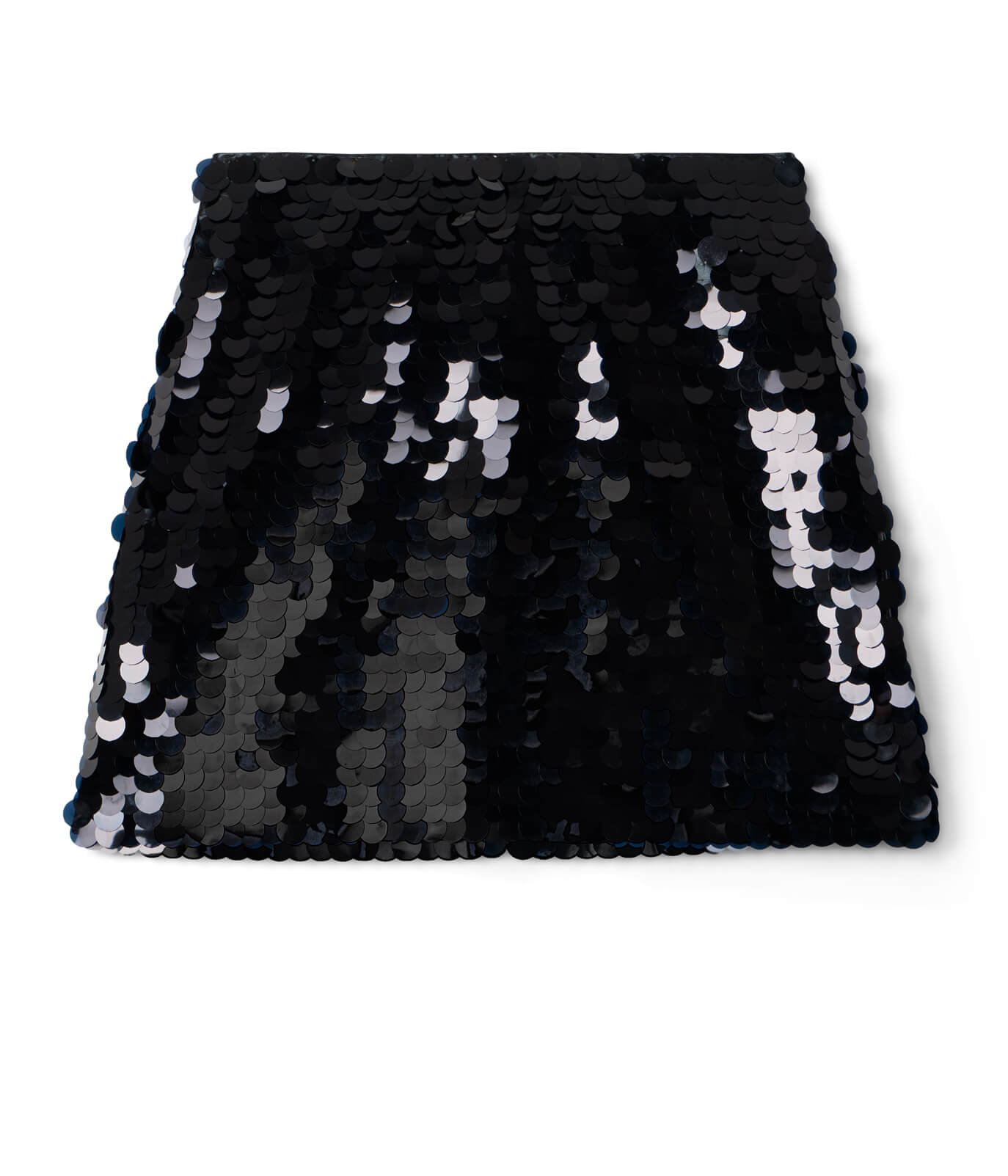 Black Disc Sequin Skirt