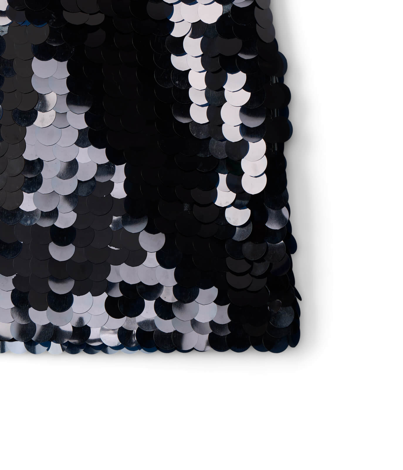 Black Disc Sequin Skirt