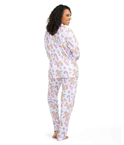 Women's Seasonal Sketch Pajama Set Image 2