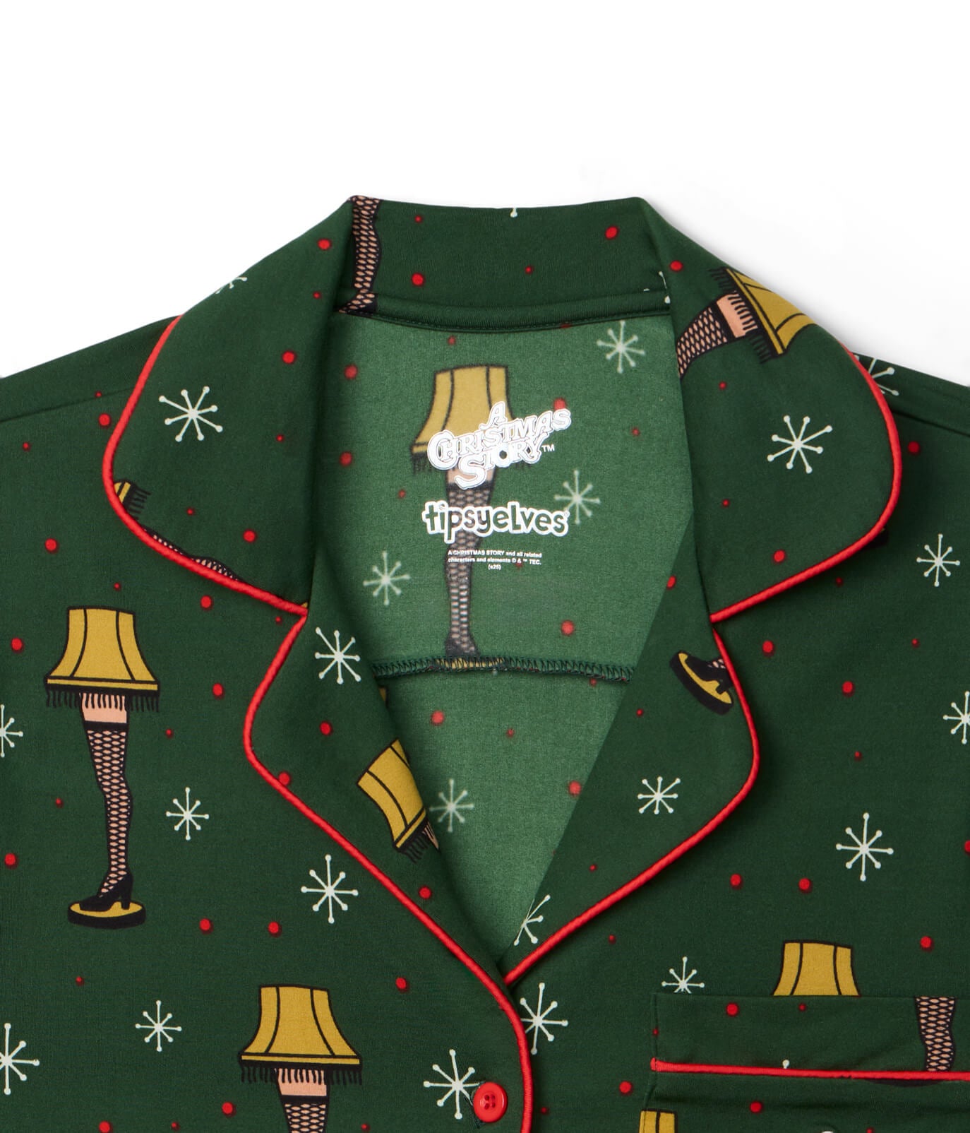 Matching Leg Lamp Couples Pajamas