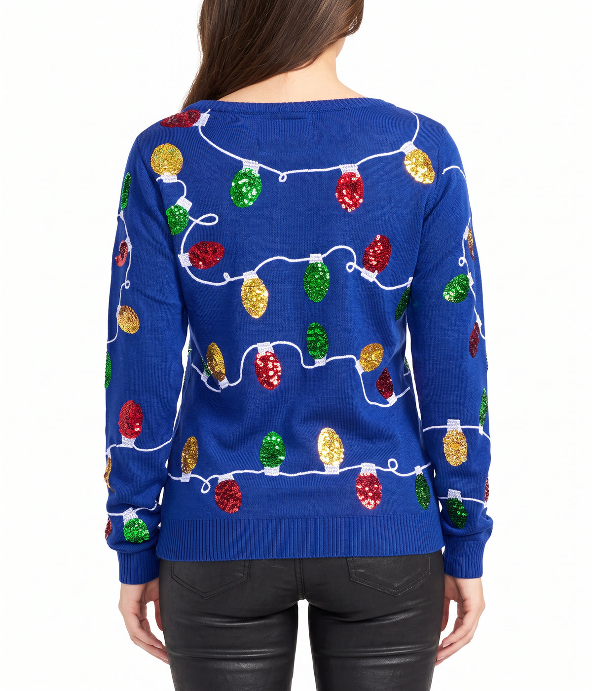 Women's Christmas Lights Ugly Christmas Sweater Image 2