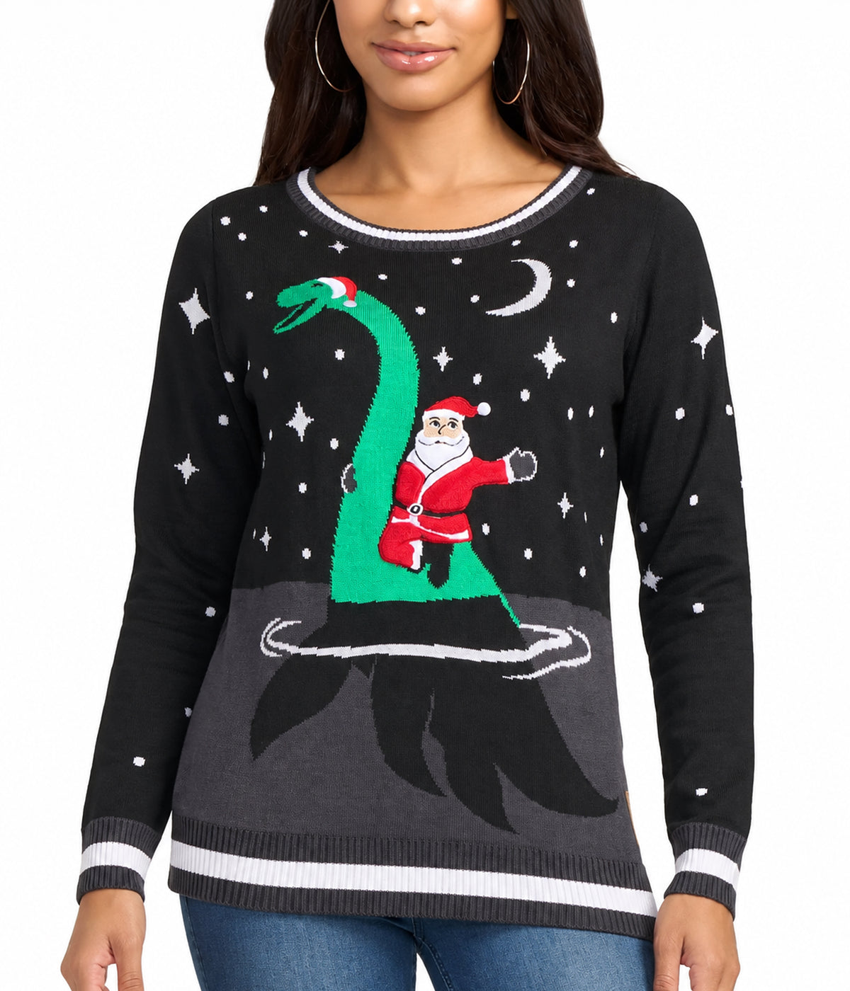 Women's Nessie Ugly Christmas Sweater
