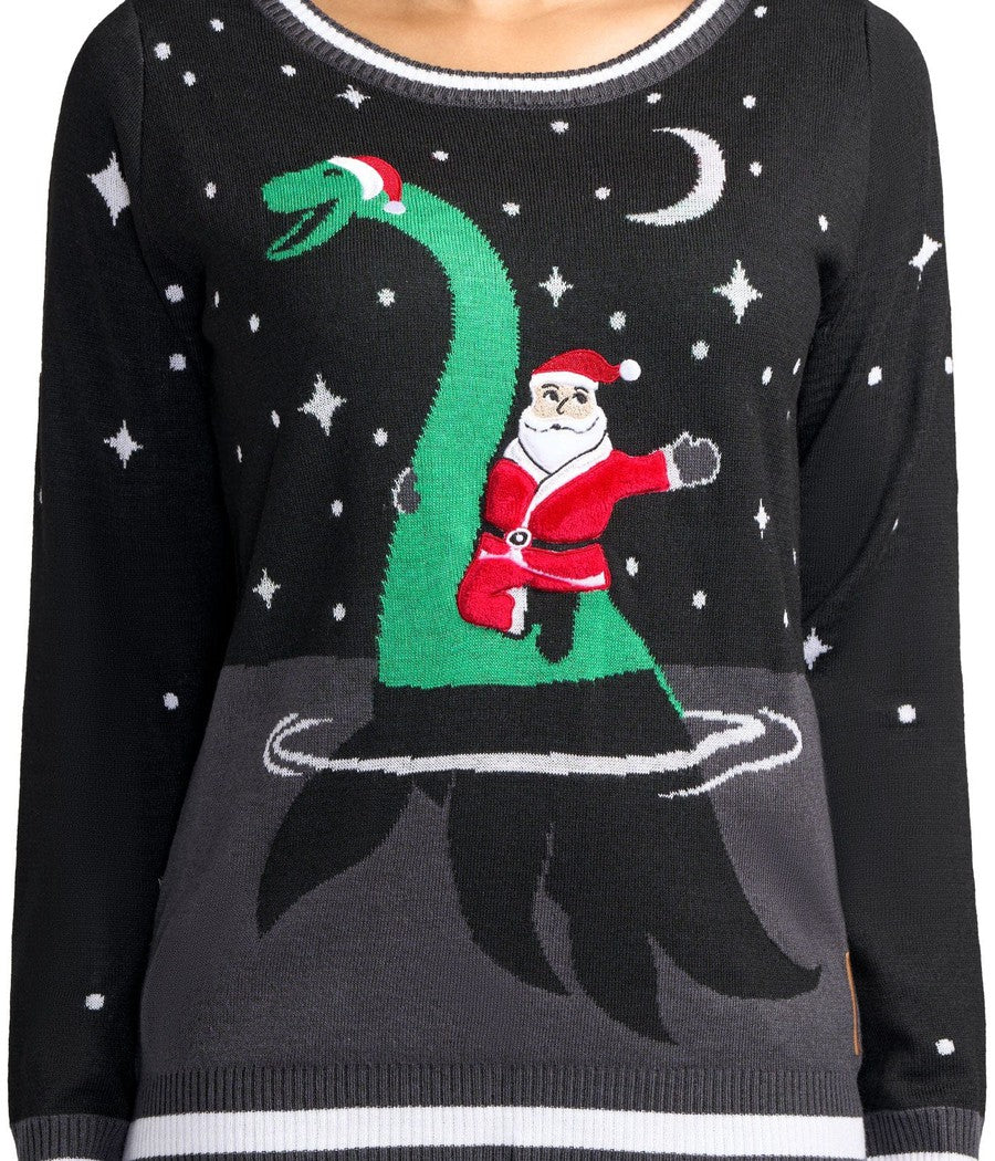Women's Nessie Ugly Christmas Sweater Image 3