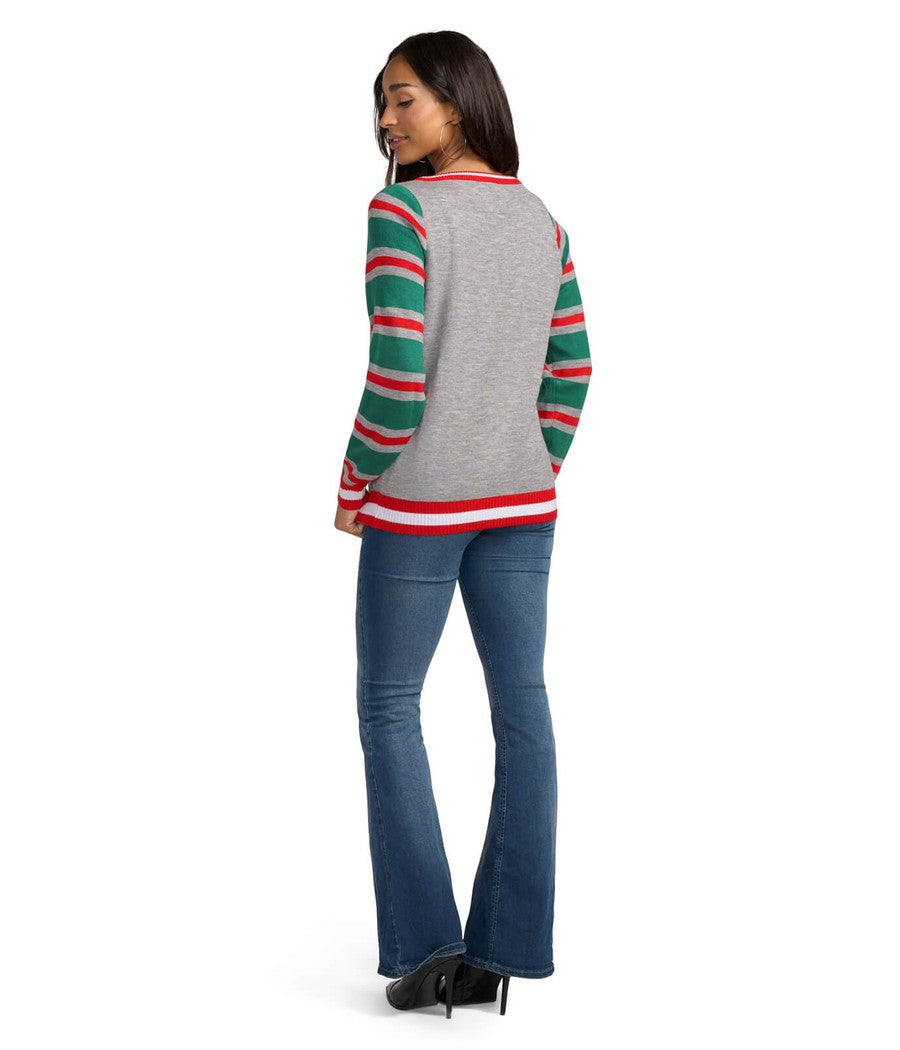 Women's Not Slim, Kinda Shady Ugly Christmas Sweater Image 2