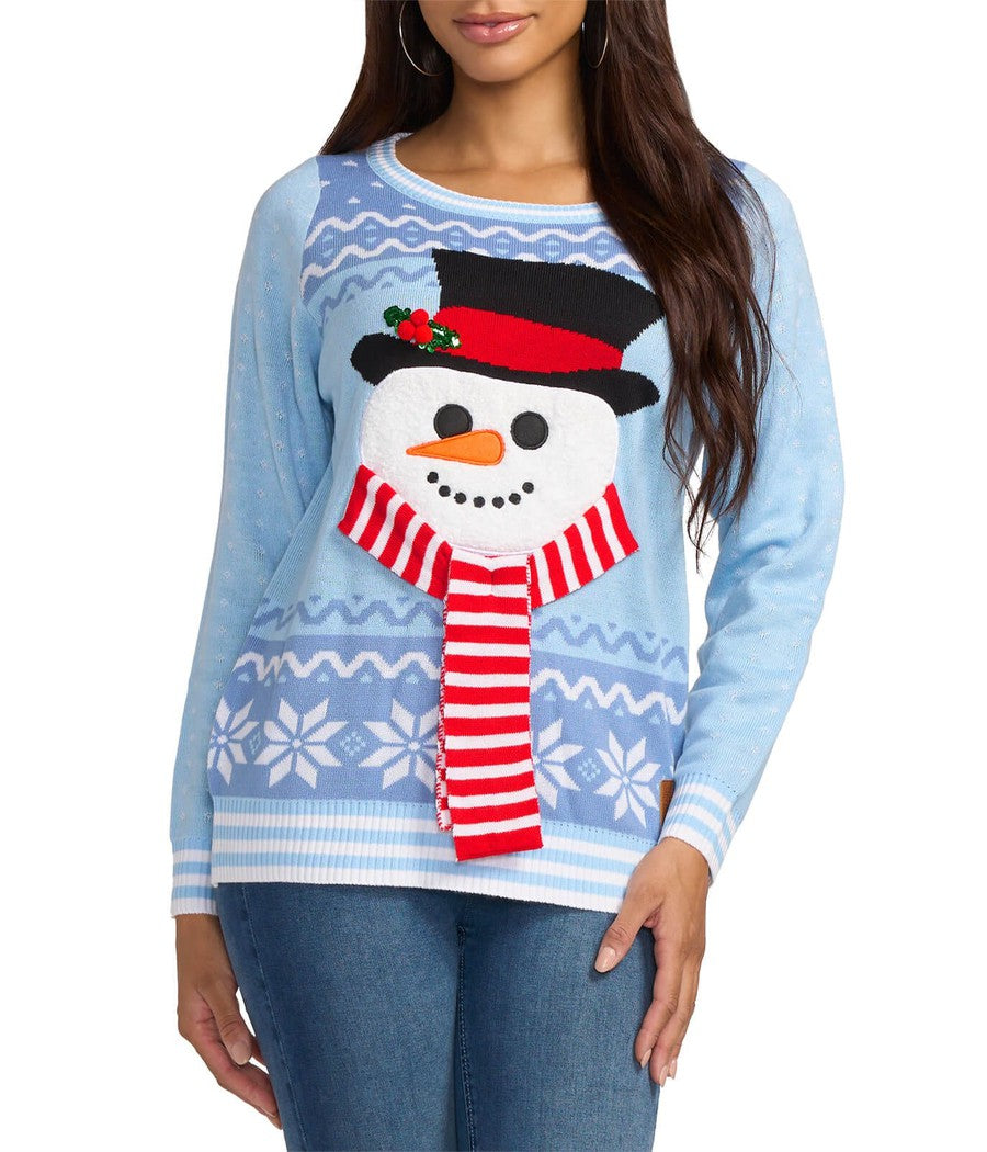 Women's Snowman Softie Ugly Christmas Sweater Primary Image