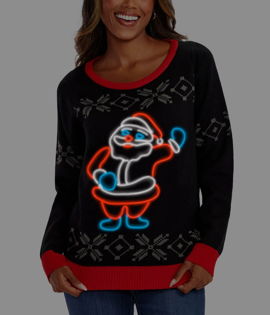 Ugly christmas sweater led sale