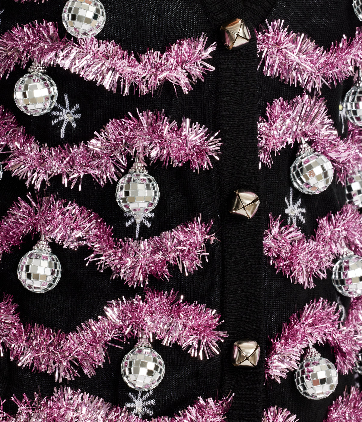 Women's Deck The Disco Balls Light Up Cardigan Sweater