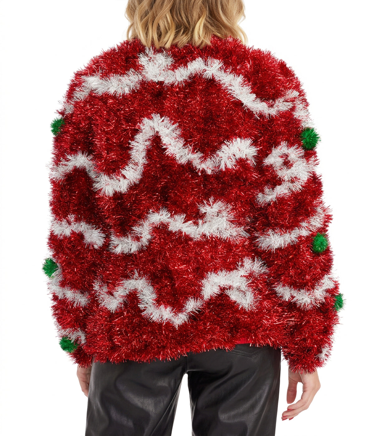 Women's Decked in Red Christmas Cardigan Sweater