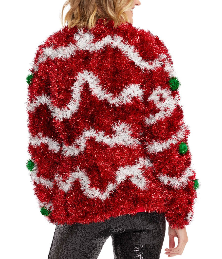 Women's Decked in Red Christmas Cardigan Sweater Image 2