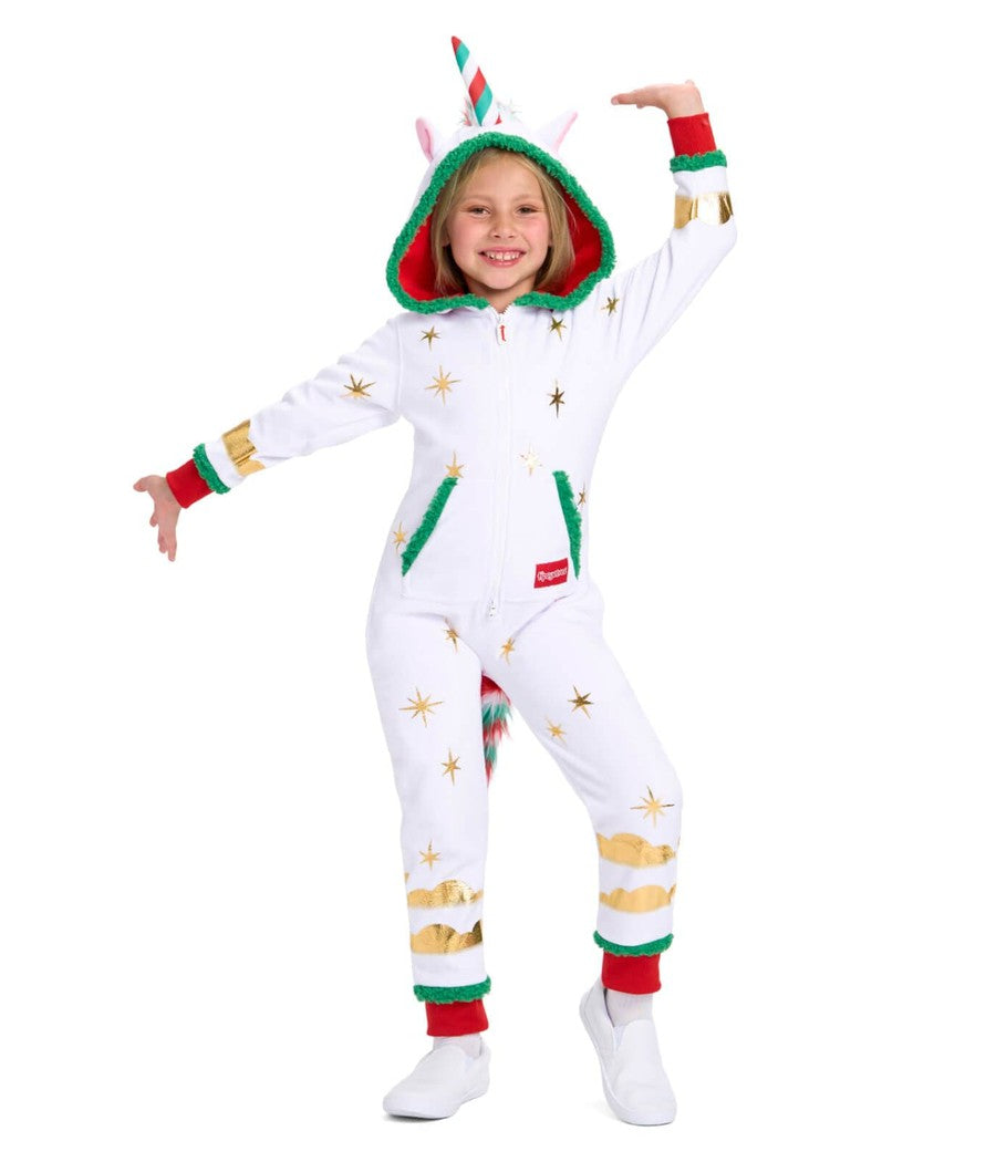 Girl's Festive Fantasy Unicorn Jumpsuit