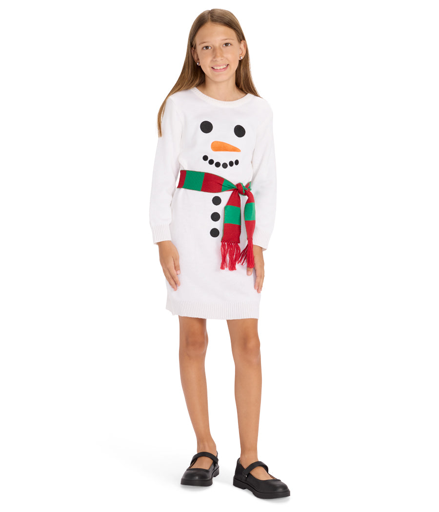 christmas themed dresses Girls' Pink Twirl Dress Flare Silhouette Girl's Christmas Dresses | Tipsy