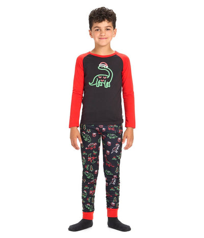 Boy's Saint Nickosaurus Pajama Set