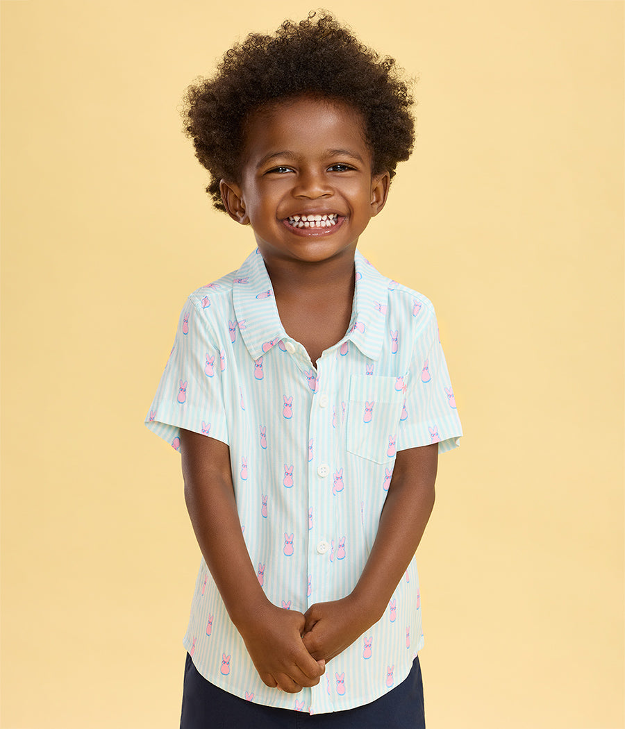 Toddler Boy's PEEPS® Shady Lil' Sugar Button Down Shirt