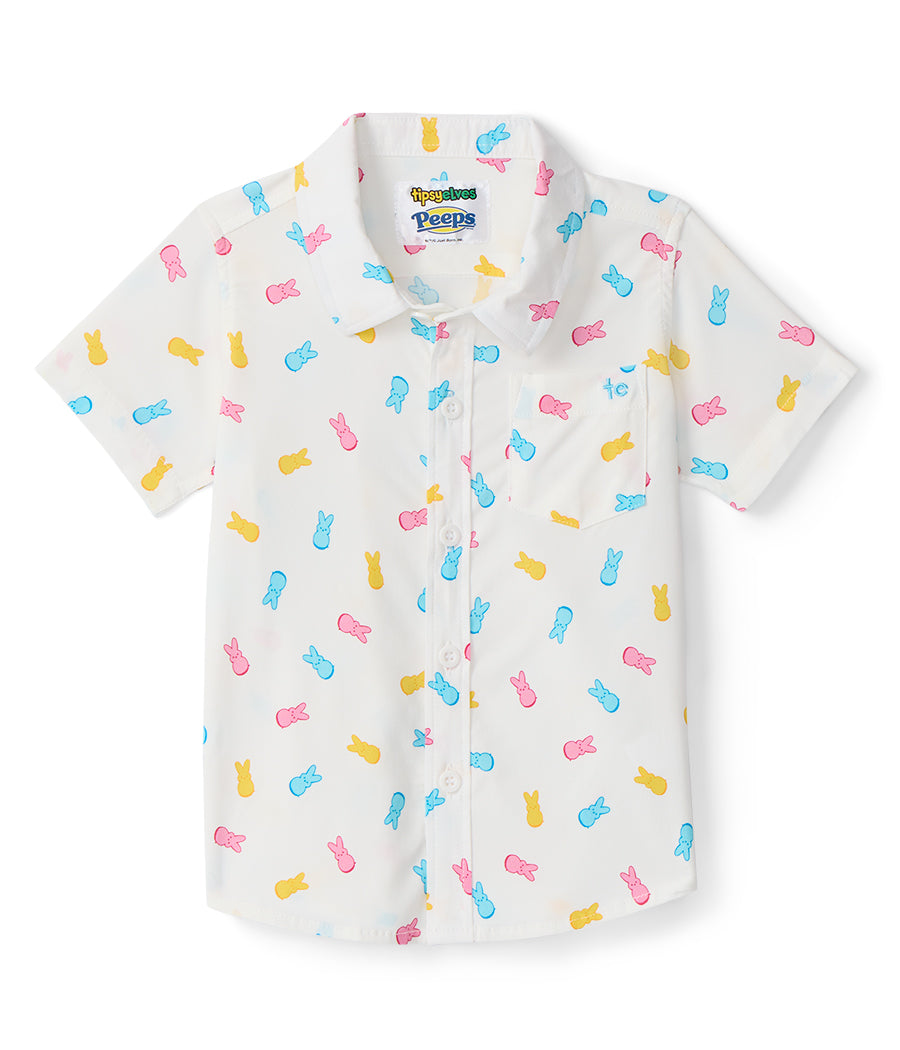 Toddler Boy's PEEPS® Party Peeple Button Down Shirt Image 2