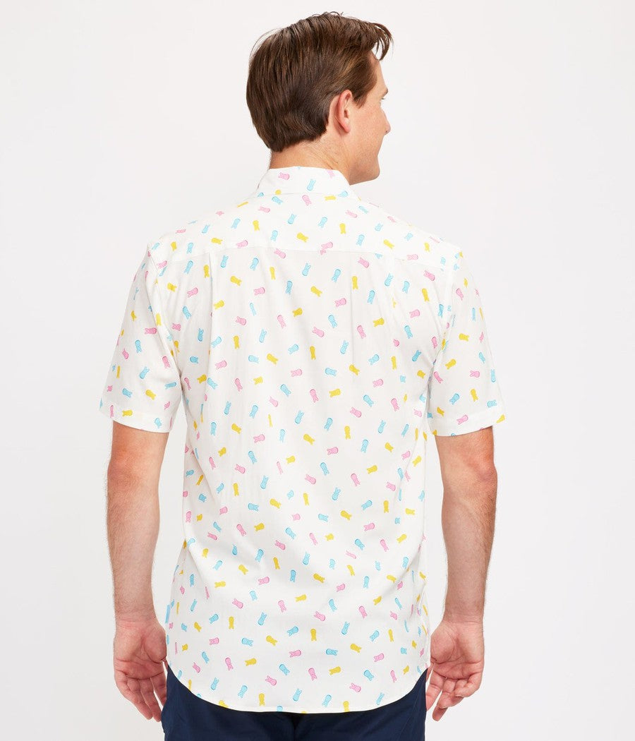 Men's PEEPS® Party Peeple Button Down Shirt Image 3