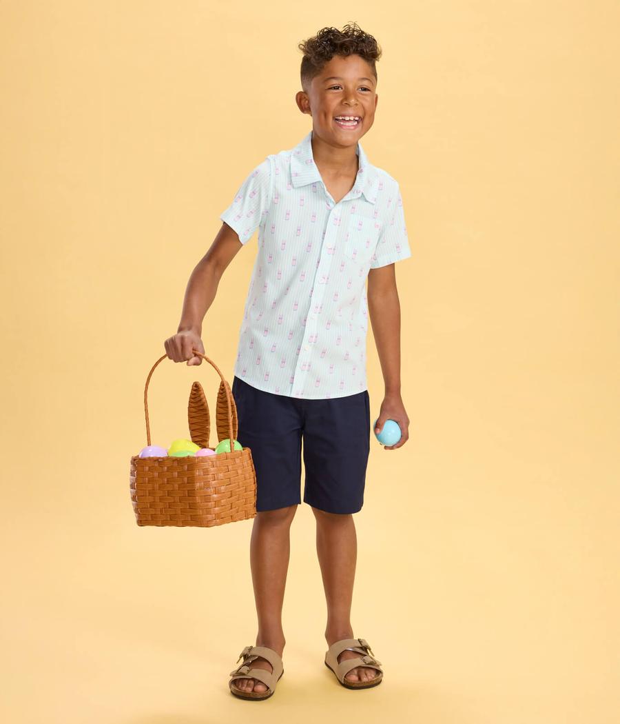 Boy's PEEPS® Shady Lil' Sugar Button Down Shirt