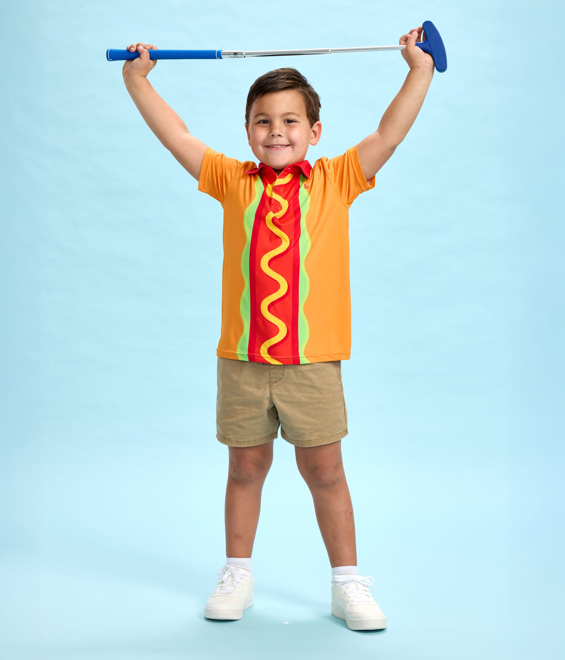 Toddler Boy's Hot Dogger Golf Polo