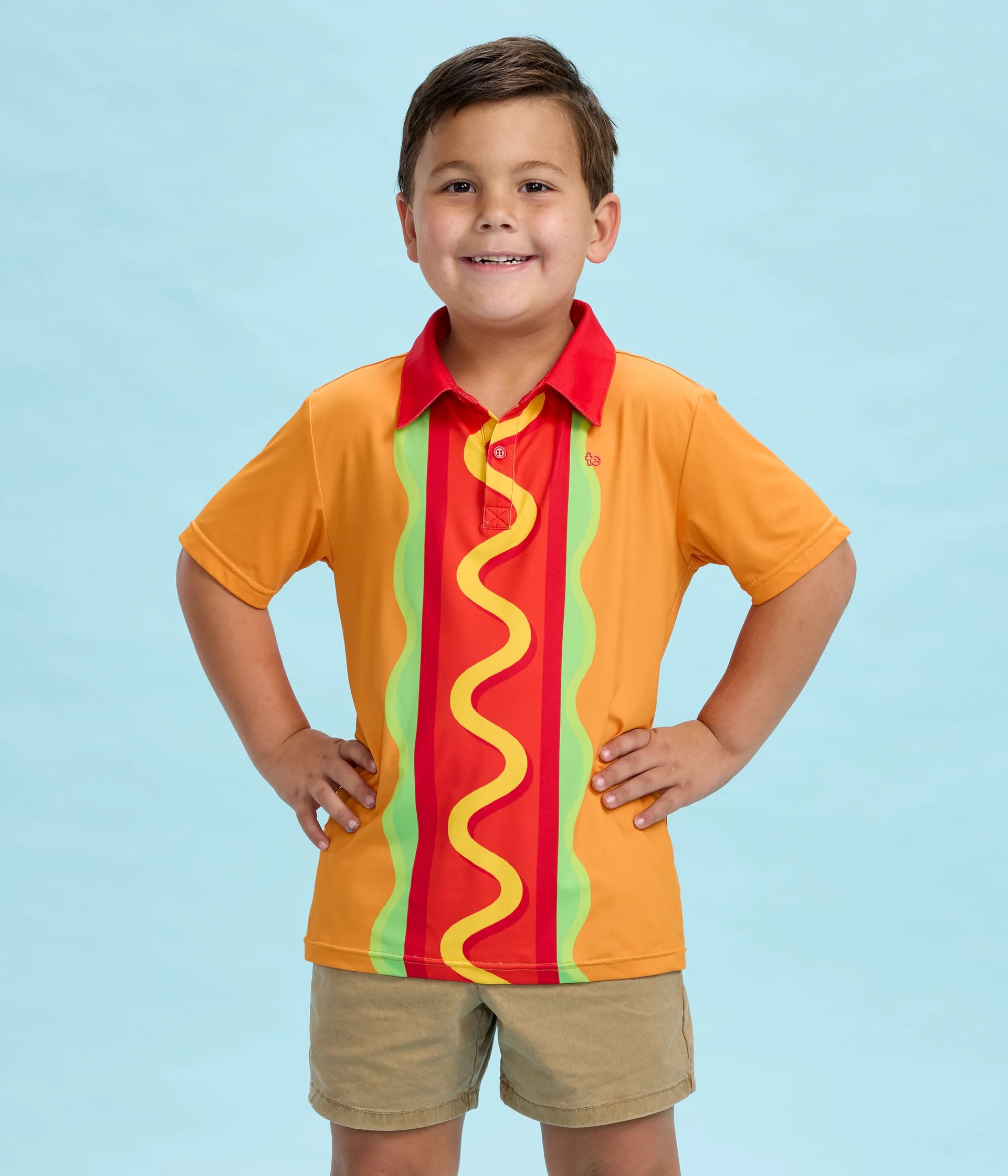 Toddler Boy's Hot Dogger Golf Polo