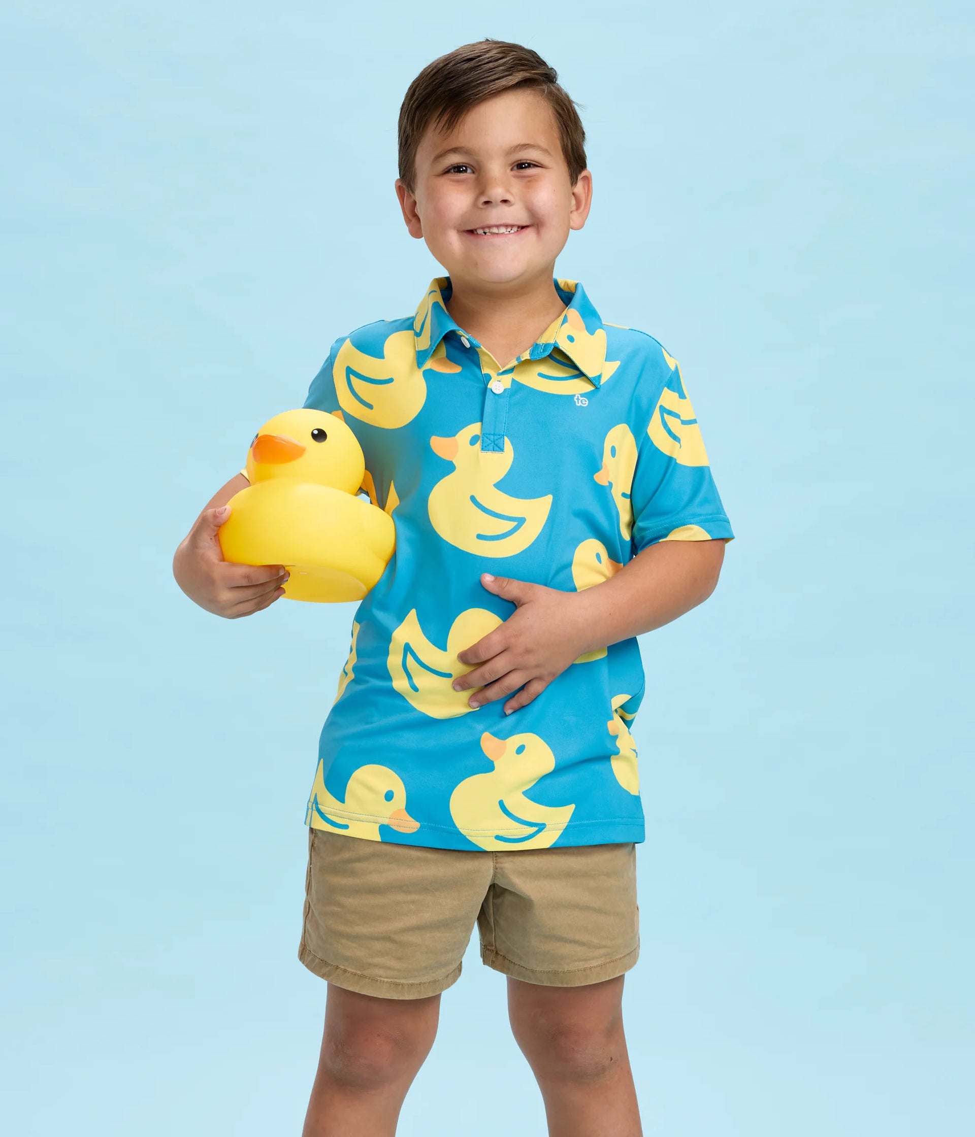 Toddler Boy's Duckin' Around Golf Polo