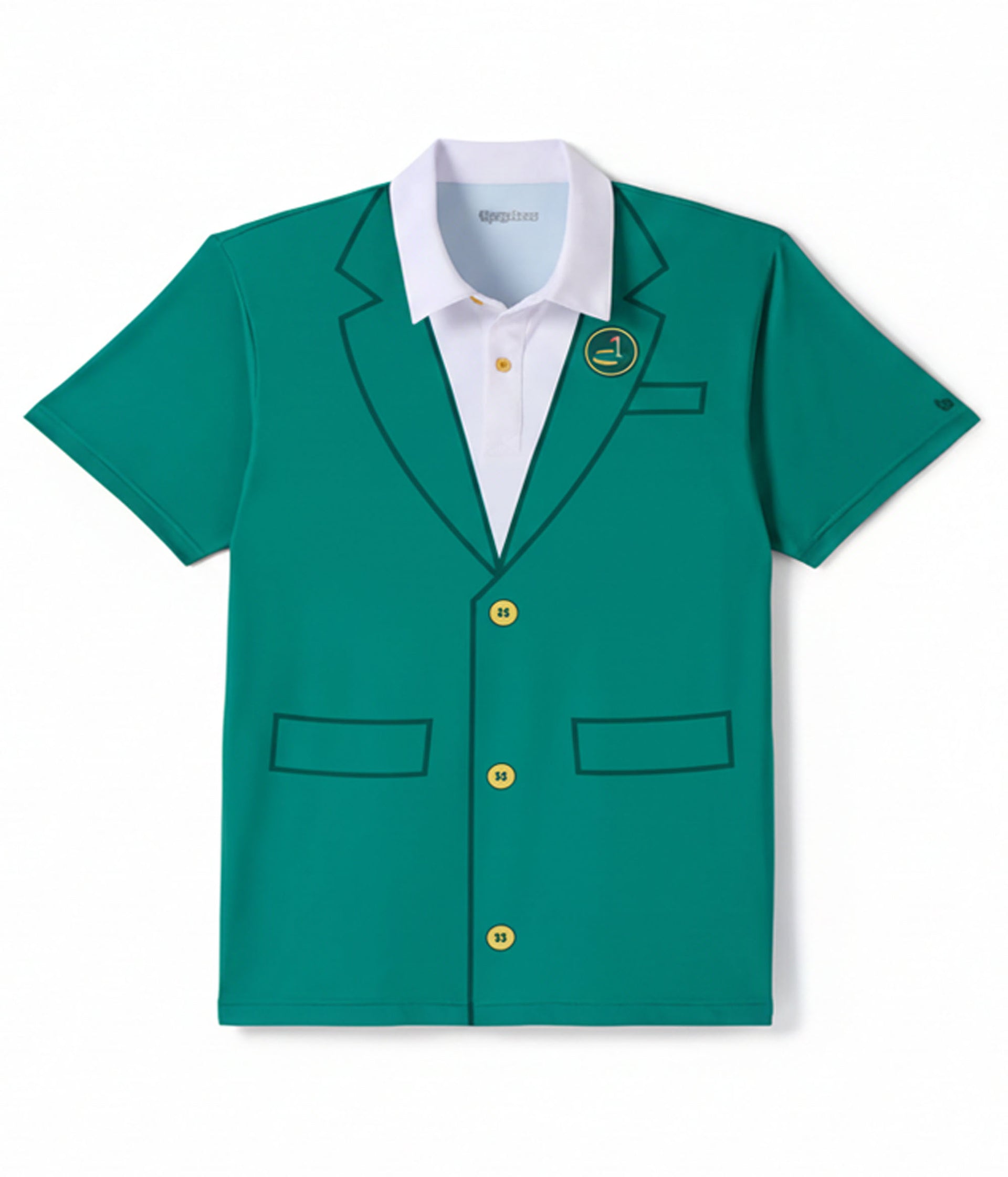 Toddler Boy's Green Blazer Golf Polo Image 2