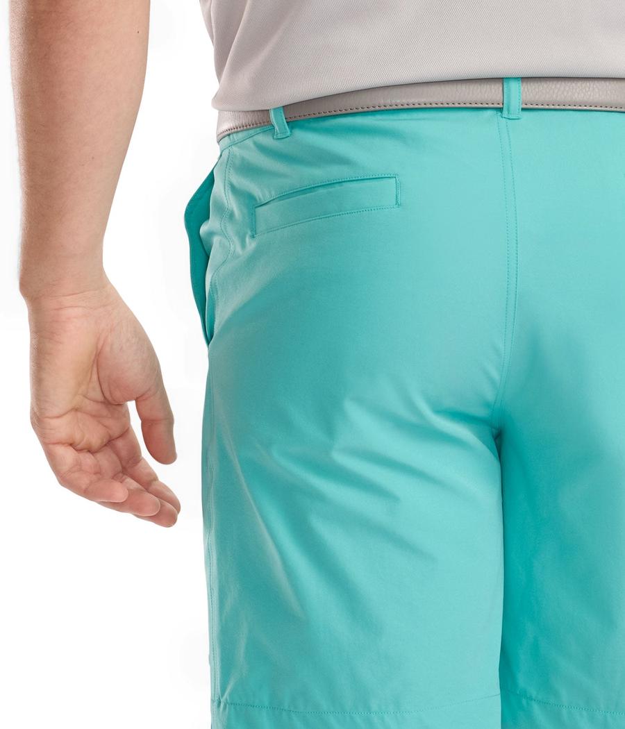 Men's Teal Golf Shorts Image 2