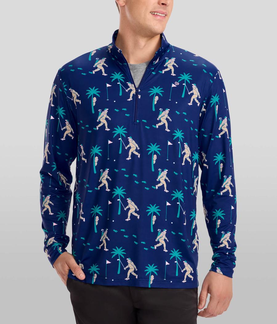 Men's Bigfoot Bogey Golf Quarter Zip Pullover Image 2