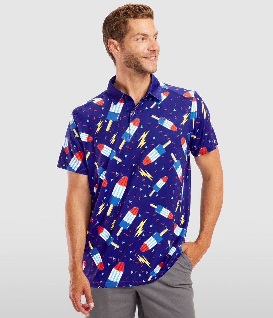 Men's Grand Finale Disc Golf Polo Image 2