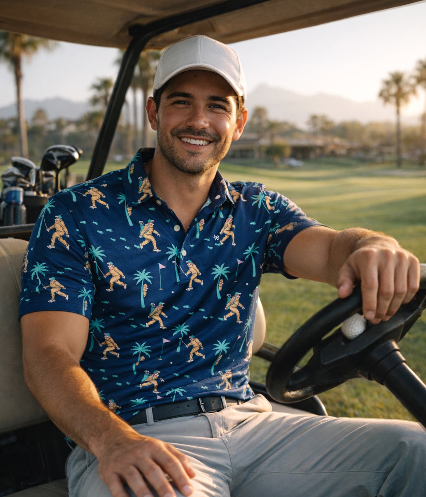 Men's Bigfoot Bogey Golf Polo Image 2