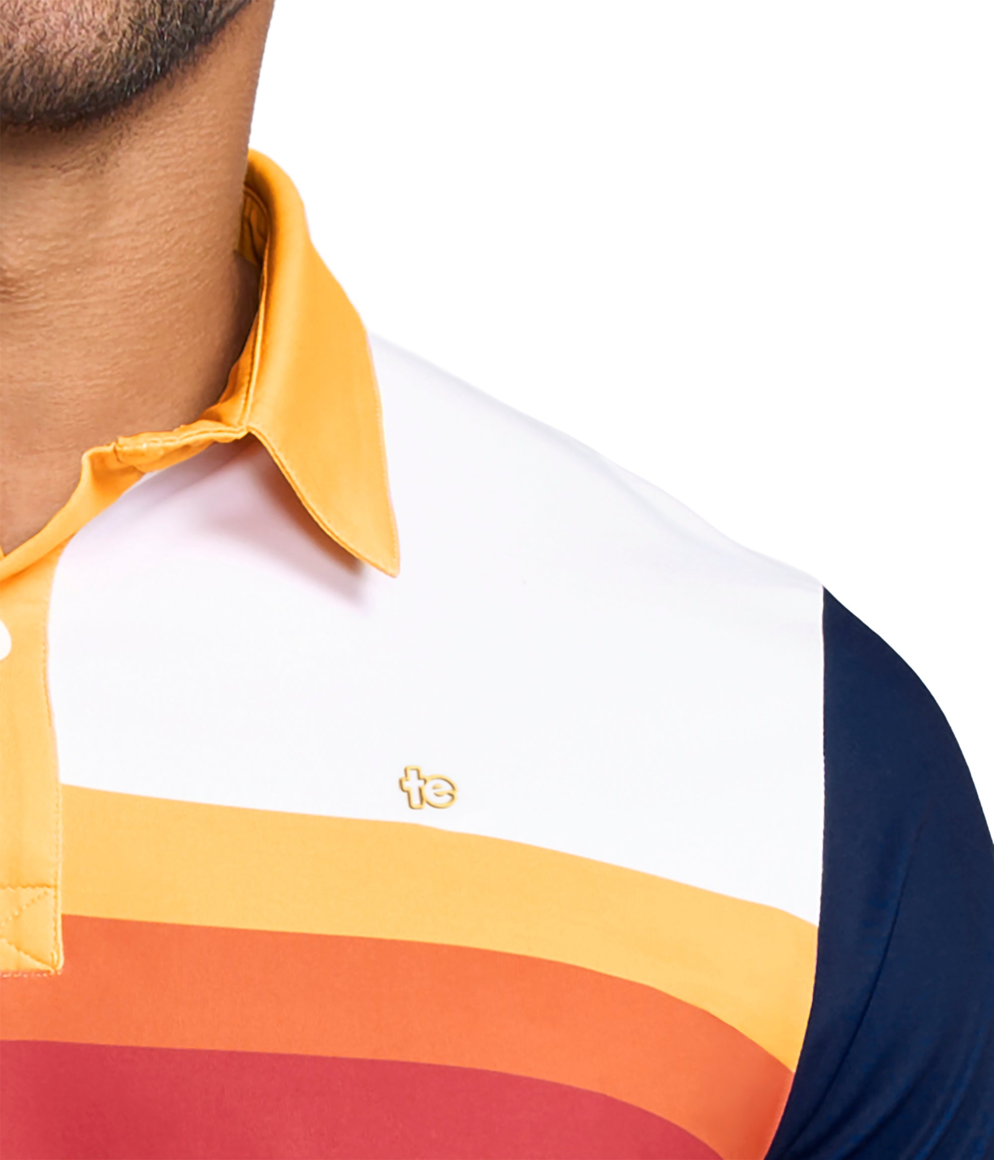 Slice of Sunset Golf Polo: Men's Golf Outfits | Tipsy Elves