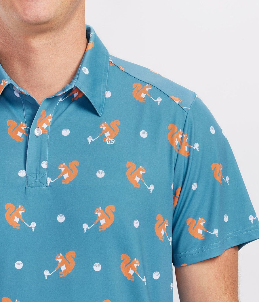 Men's Squirrel! Golf Polo