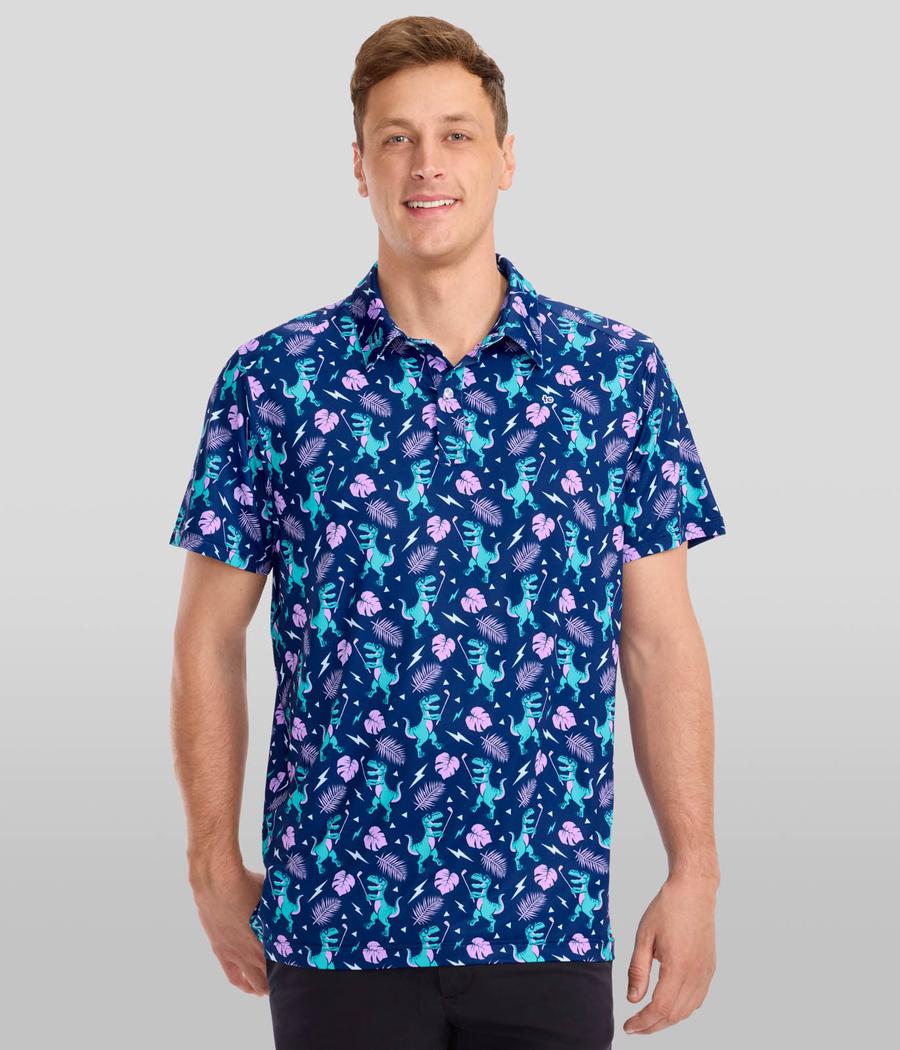 Men's Tee Rex Golf Polo Image 2