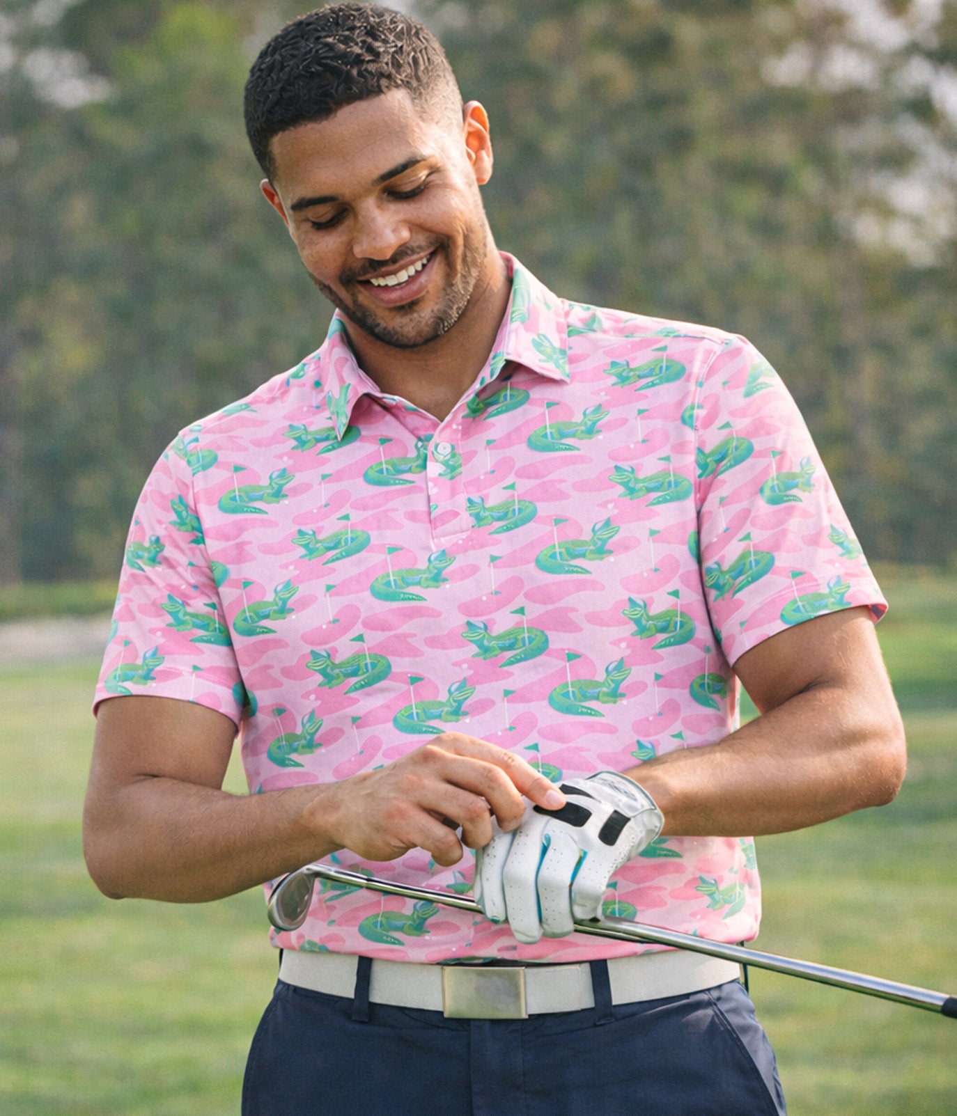 Gator Golfer Golf Polo: Men's Golf Outfits | Tipsy Elves