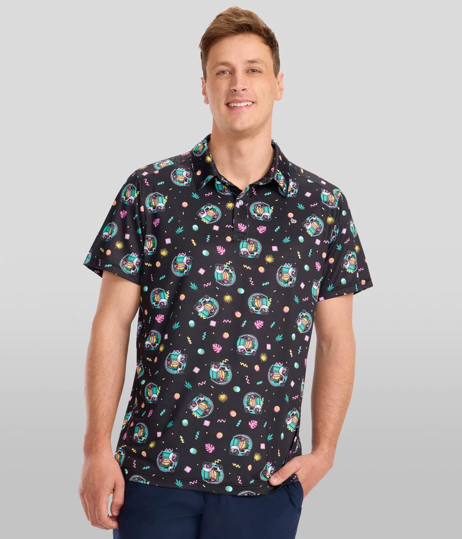 Men's Cart Dog Golf Polo Image 2