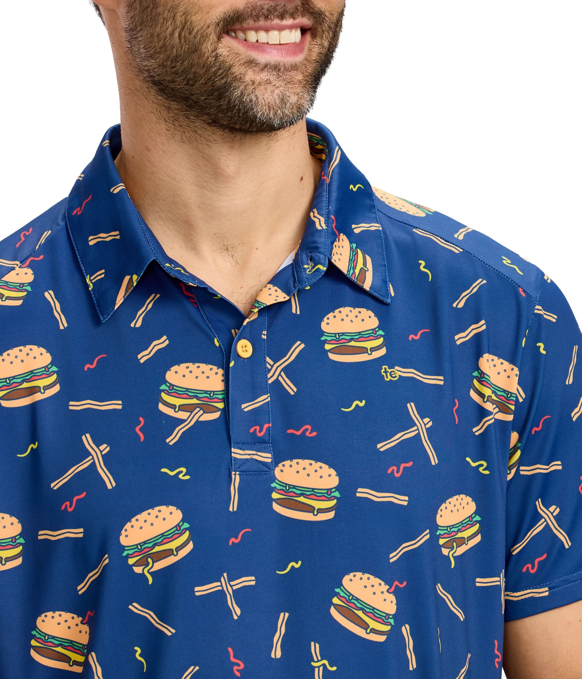 Snack Shack Golf Polo: Men's Golf Outfits | Tipsy Elves