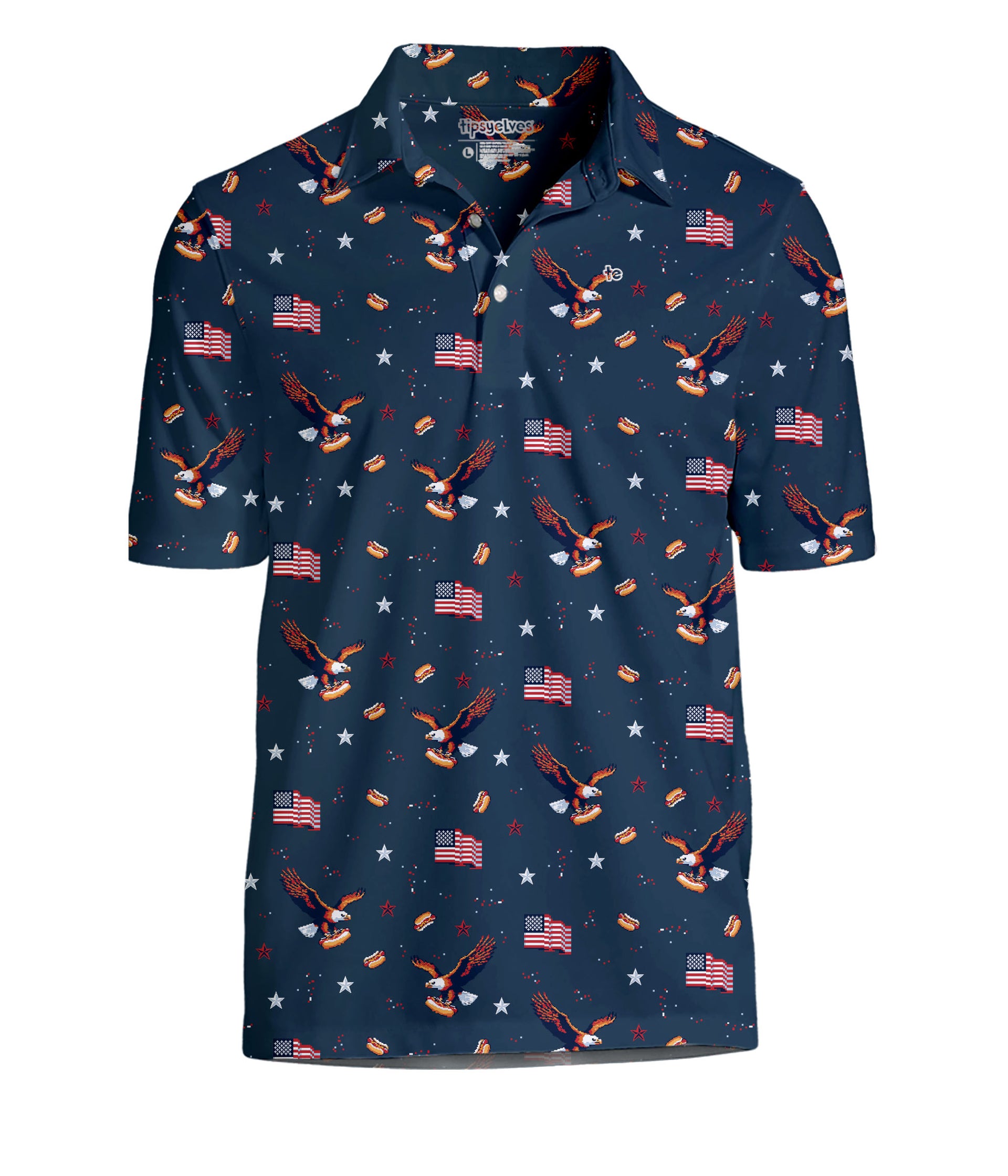 Men's 8-Bit Eagle Performance Polo