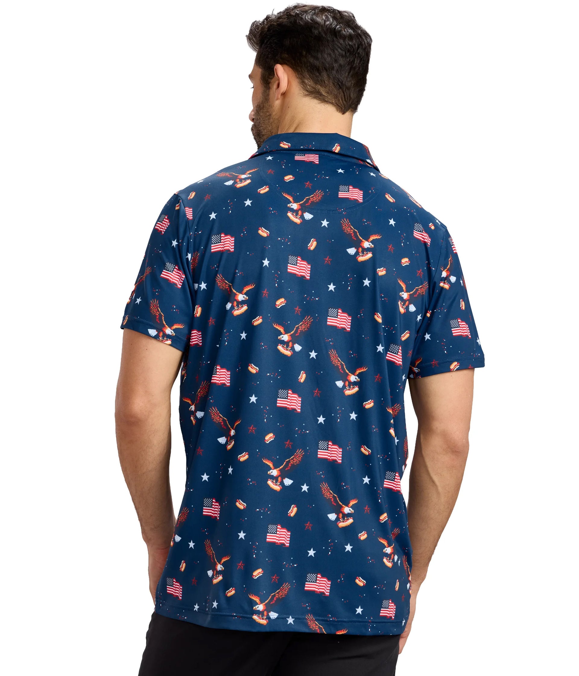 Men's 8-Bit Eagle Performance Polo