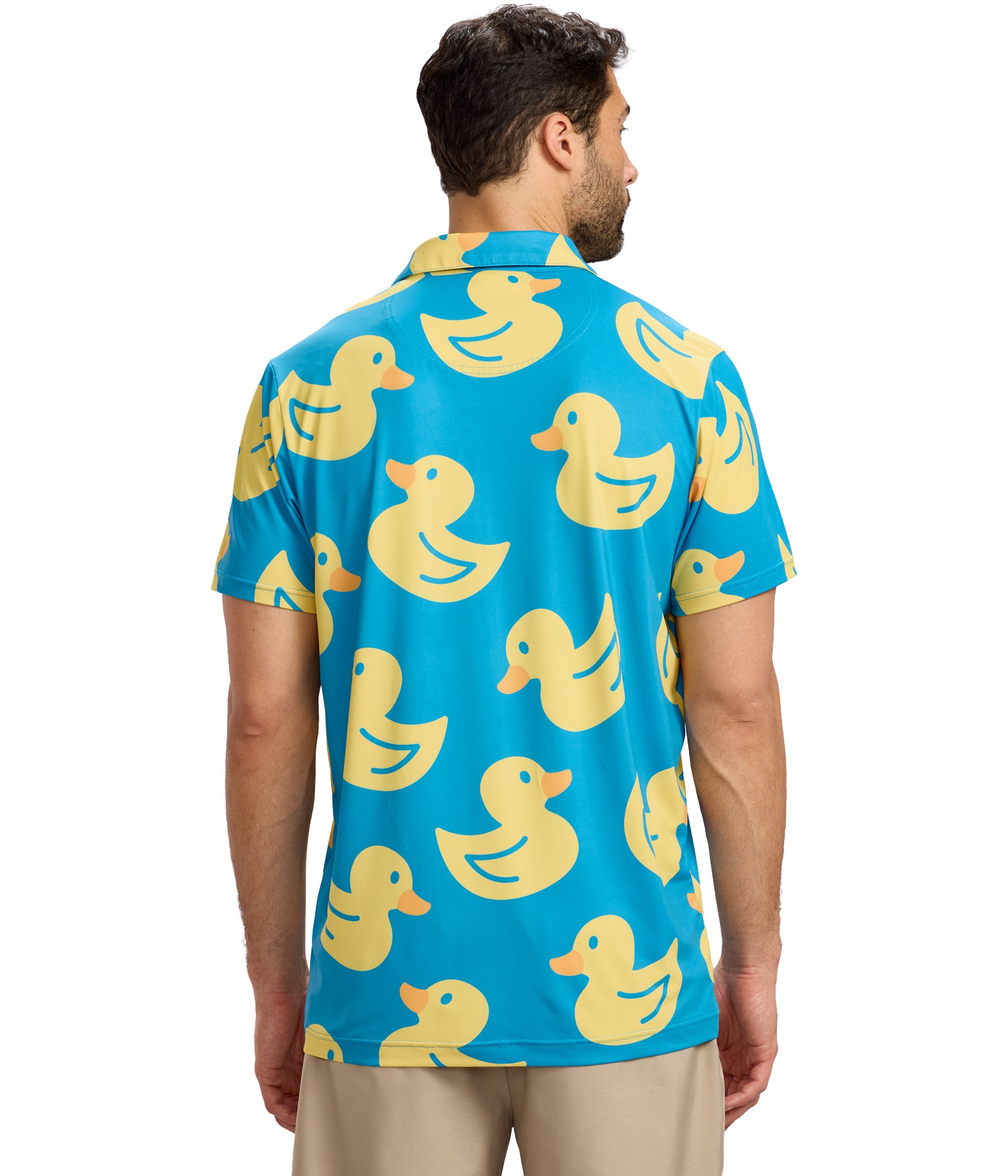 Duckin' Around Golf Polo: Men's Golf Outfits | Tipsy Elves
