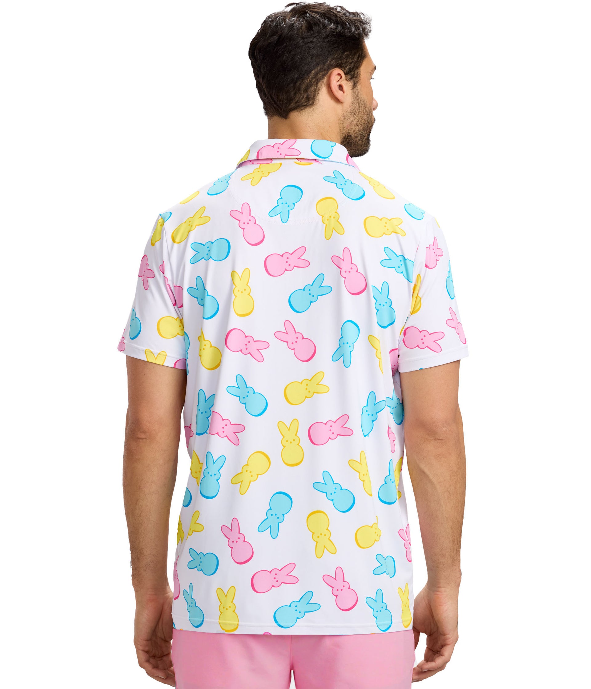 Men's PEEPS® Party Peeple Golf Polo Image 2