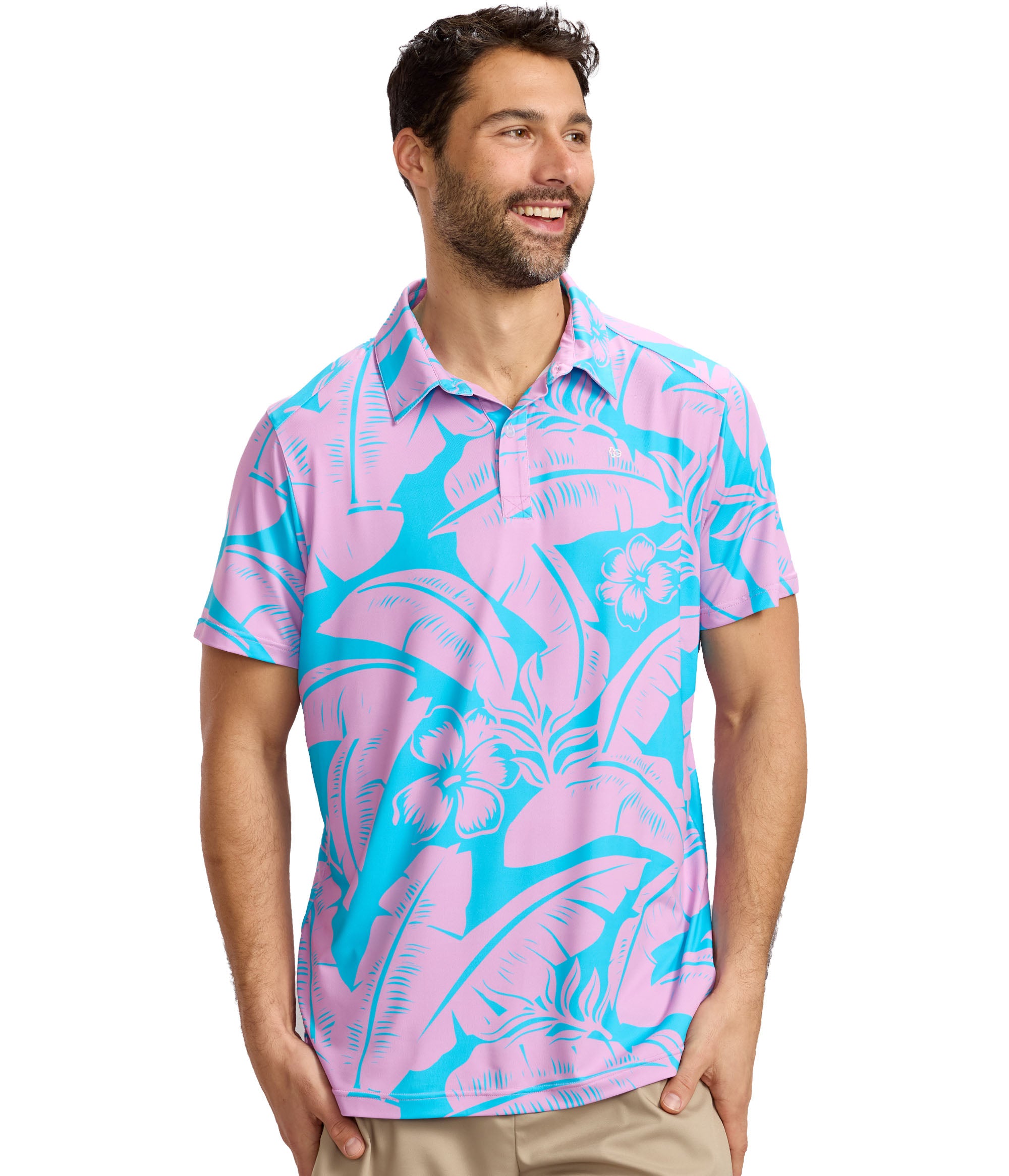 Tropical Tee Time Golf Polo: Men's Golf Outfits | Tipsy Elves