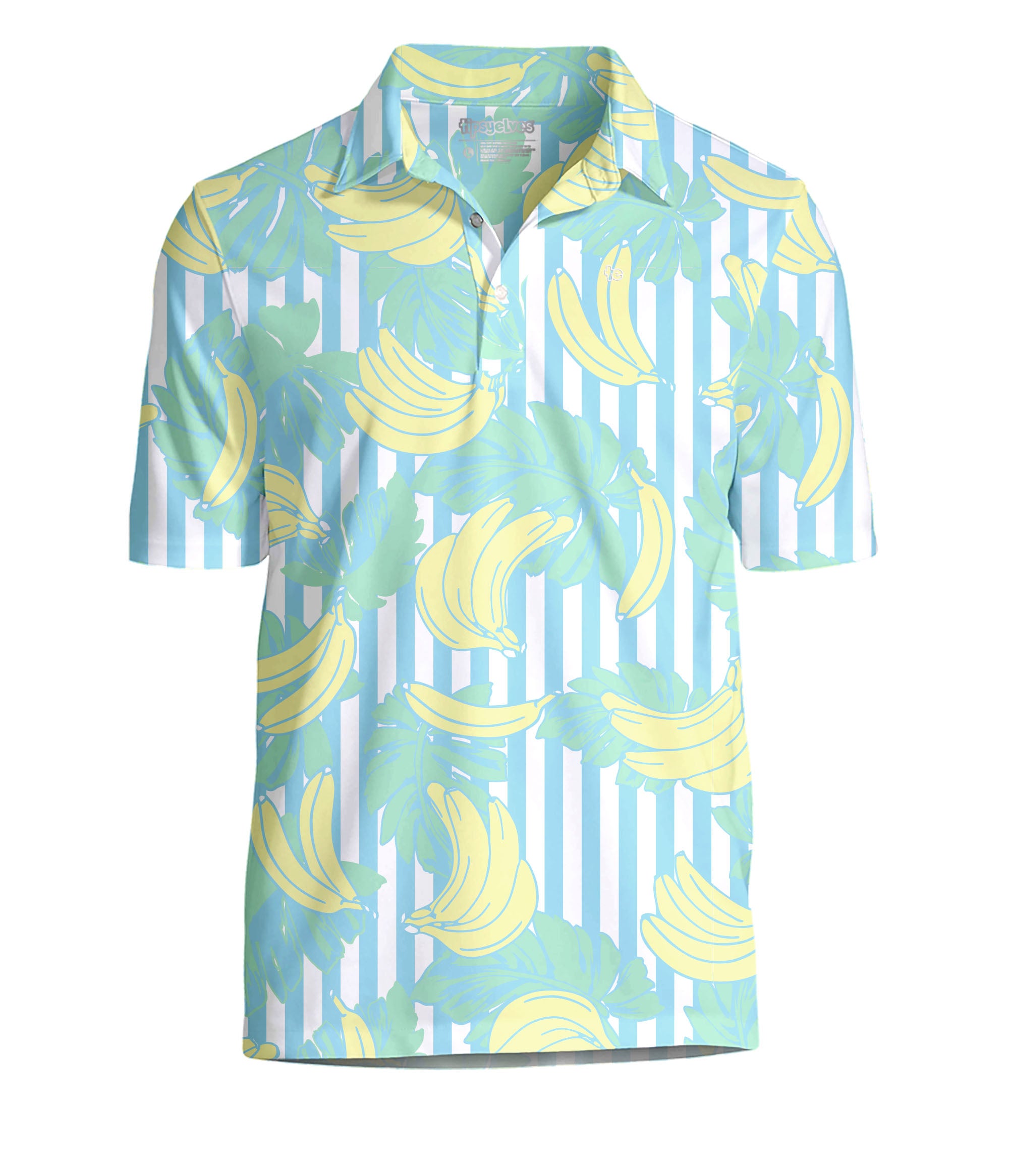 Banana Breeze Golf Polo: Men's Pickleball Outfits | Tipsy Elves