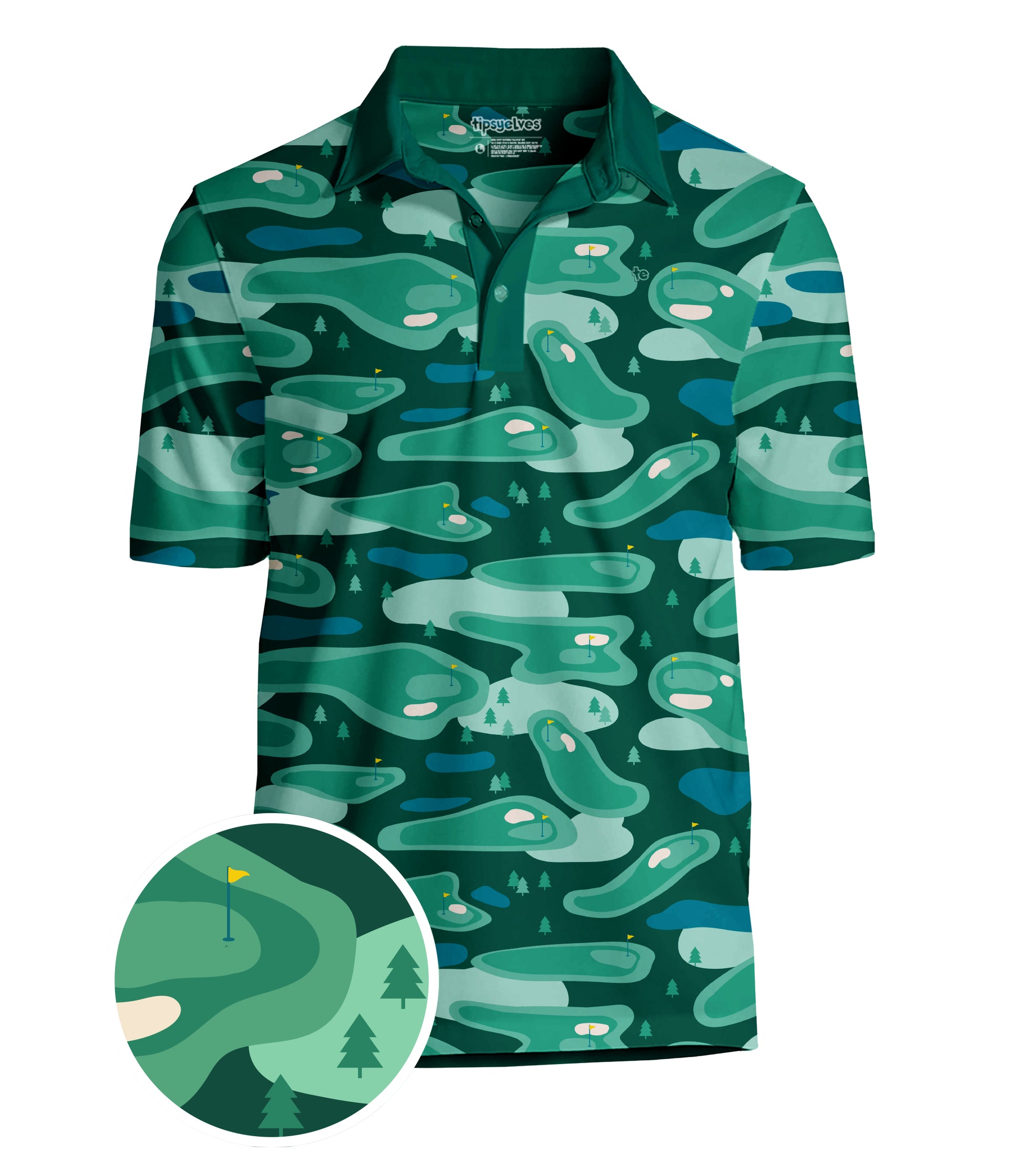 Men's Course Camo Golf Polo