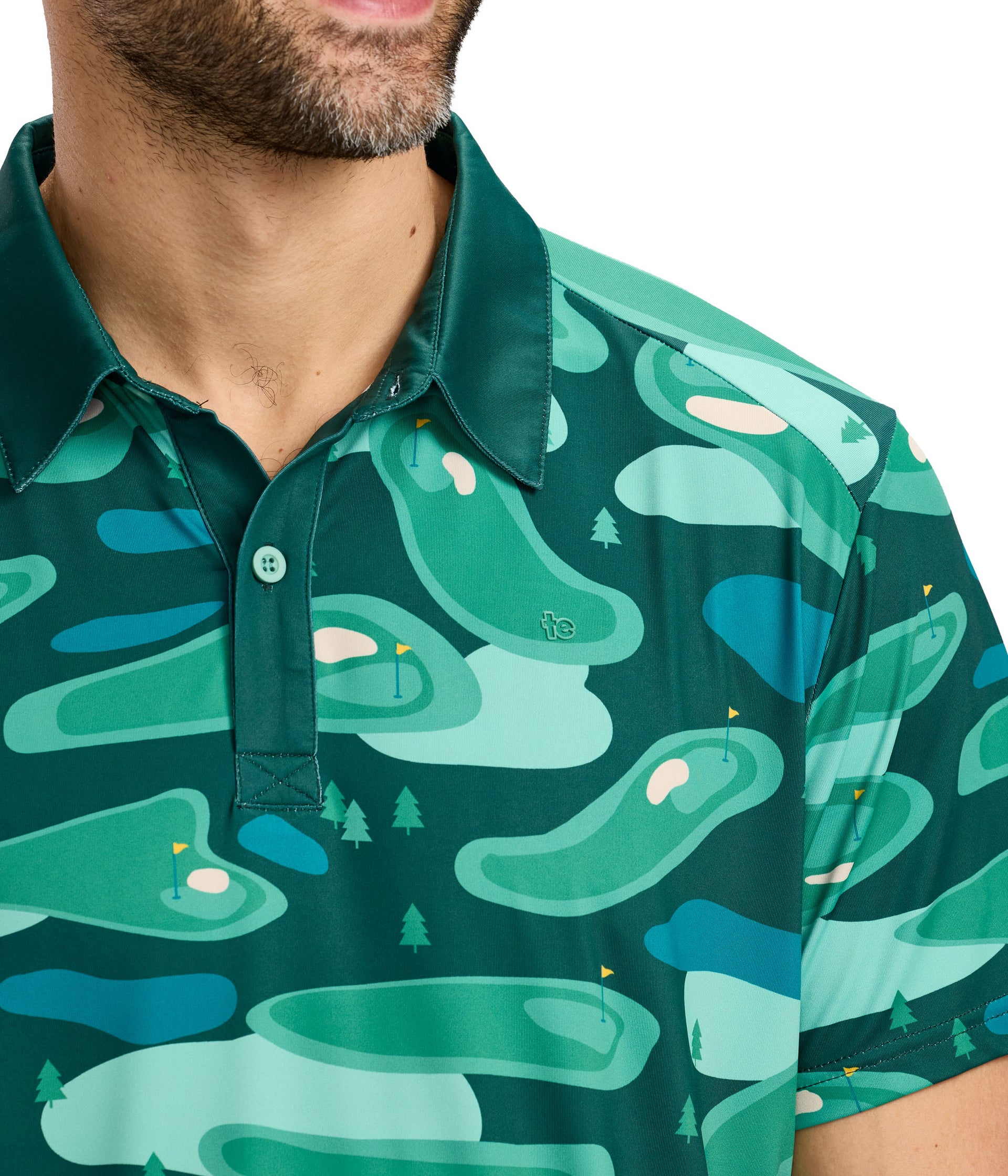 Men's Course Camo Golf Polo